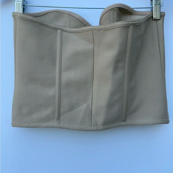 Pretty Lutle Thing STONE BANDAGE HOOK AND EYE STRUCTURED CORSET Size 8 - Picture 12 of 14